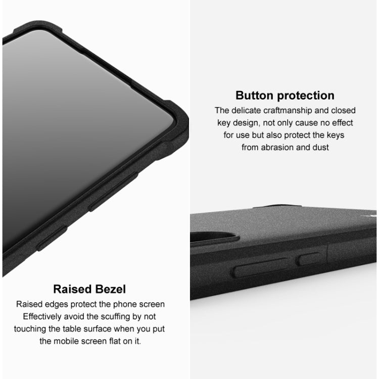 For Honor Magic6 Pro 5G imak Shockproof Airbag TPU Phone Case(Matte Black) - Honor Cases by imak | Online Shopping South Africa | PMC TechLife | Buy Now Pay Later Mobicred