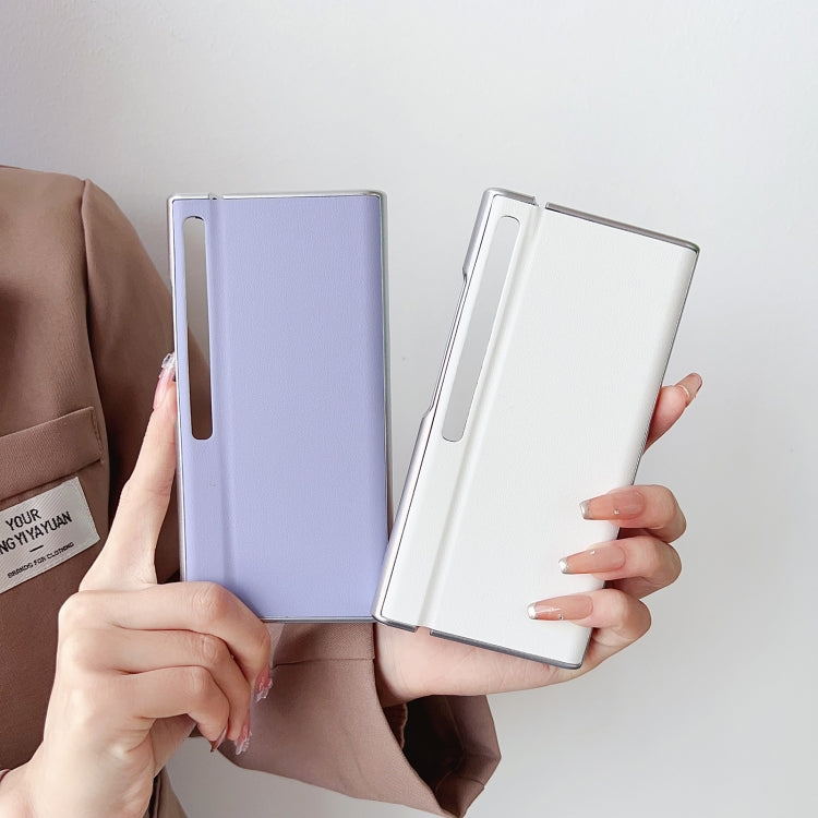 For Huawei Mate Xs 2 Morandi Pearlescent Paint Shockproof Phone Case(White) - Huawei Cases by PMC TechLife | Online Shopping South Africa | PMC TechLife