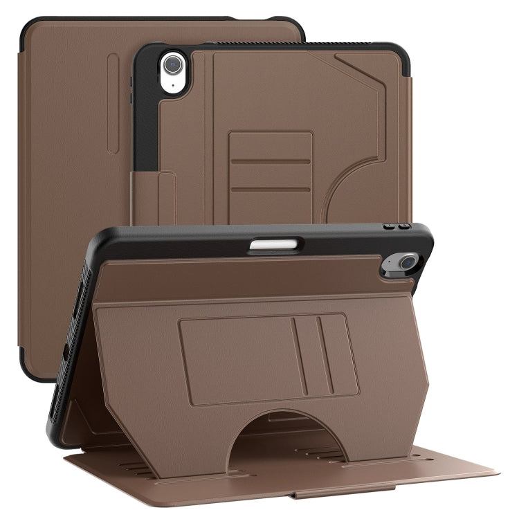 For iPad Air 11 2024 Notebook Magnetic Leather Tablet Case(Brown) - iPad Air 11 2024 Cases by PMC TechLife | Online Shopping South Africa | PMC TechLife | Buy Now Pay Later Mobicred
