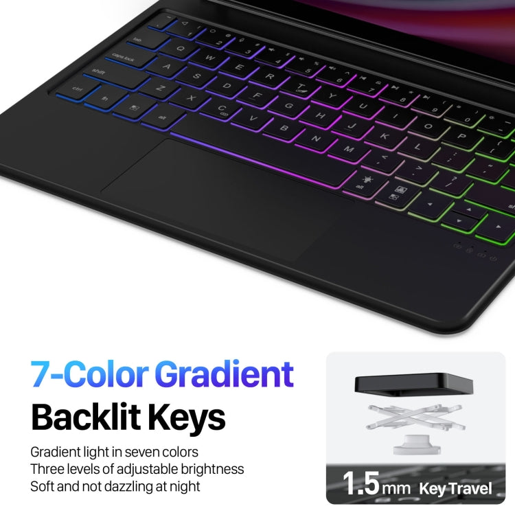For Samsung Galaxy Tab S9 / S8 / S7 DUX DUCIS MK Series Floating Magnetic Keyboard Tablet Leather Case - Samsung Keyboard by DUX DUCIS | Online Shopping South Africa | PMC TechLife | Buy Now Pay Later Mobicred