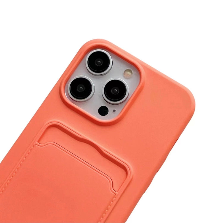 For iPhone 16 Card Slot Liquid Silicone Phone Case with Lanyard(Grey) - iPhone 16 Cases by PMC TechLife | Online Shopping South Africa | PMC TechLife | Buy Now Pay Later Mobicred