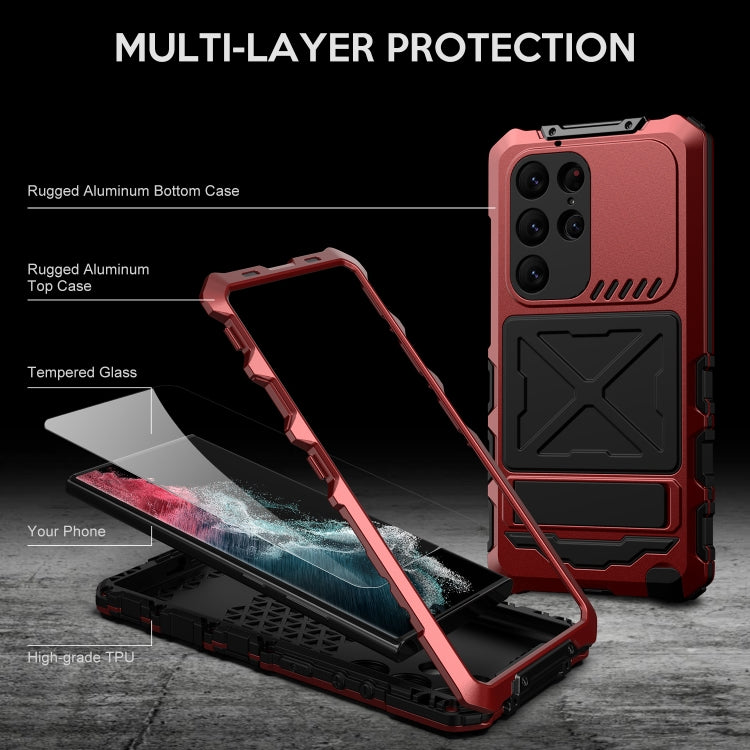 For Samsung Galaxy S24 Ultra 5G R-JUST Life Waterproof Dustproof Shockproof Phone Case(Red) - Galaxy S24 Ultra 5G Cases by R-JUST | Online Shopping South Africa | PMC Jewellery | Buy Now Pay Later Mobicred