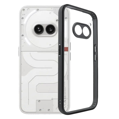 For Nothing Phone 2a Frosted TPU Hybrid Transparent PC Phone Case(Black) - More Brand by PMC Jewellery | Online Shopping South Africa | PMC Jewellery | Buy Now Pay Later Mobicred