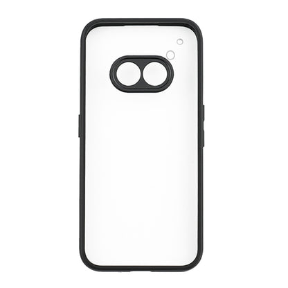 For Nothing Phone 2a Frosted TPU Hybrid Transparent PC Phone Case(Black) - More Brand by PMC Jewellery | Online Shopping South Africa | PMC Jewellery | Buy Now Pay Later Mobicred