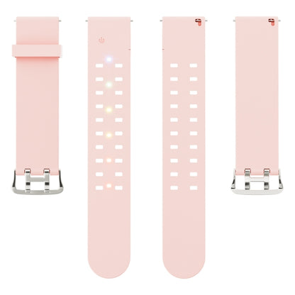 For Apple Watch SE 2023 40mm Luminous Colorful Light Silicone Watch Band(Pink) - Watch Bands by PMC Jewellery | Online Shopping South Africa | PMC Jewellery