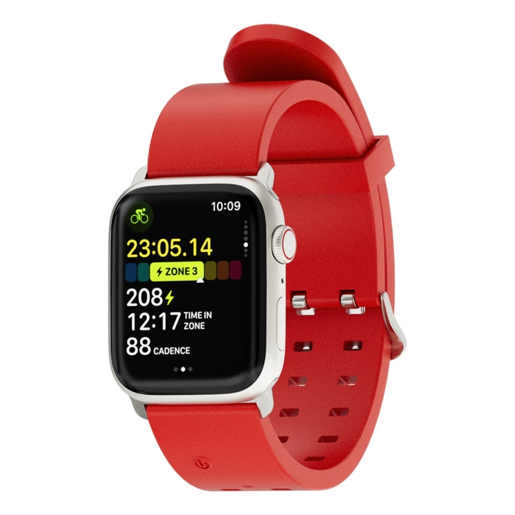 For Apple Watch Series 7 41mm Luminous Colorful Light Silicone Watch Band(Red) - free shipping - PMC TechLife - Order now!