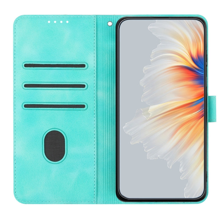 For Tecno Spark Go 2024 Heart Pattern Skin Feel Leather Phone Case(Light Blue) - Tecno Cases by PMC Jewellery | Online Shopping South Africa | PMC Jewellery | Buy Now Pay Later Mobicred