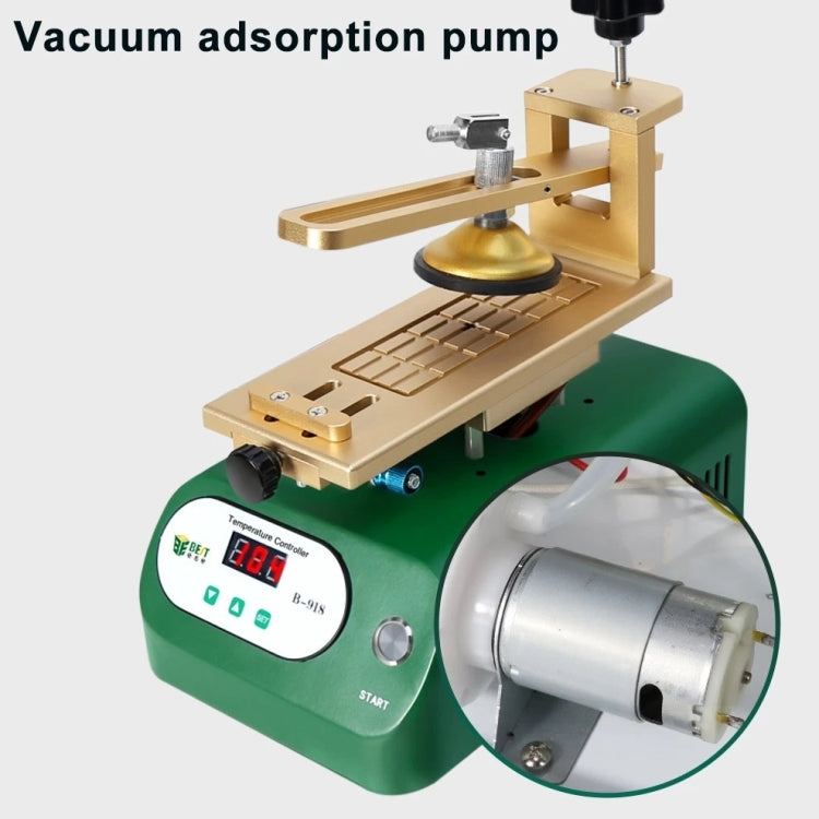 BEST B-918A 7 inch 220V Vacuum Pump LCD Screen Rotary Heating Platform Separator, EU Plug - Separation Equipment by BEST | Online Shopping South Africa | PMC Jewellery | Buy Now Pay Later Mobicred