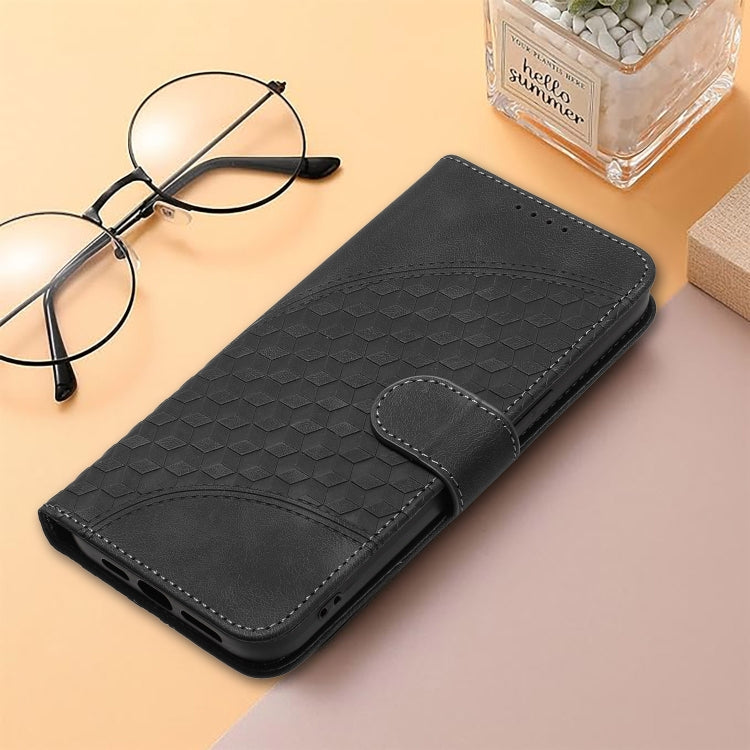 For Tecno Spark Go 2024 YX0060 Elephant Head Embossed Phone Leather Case with Lanyard(Black) - Tecno Cases by PMC Jewellery | Online Shopping South Africa | PMC Jewellery | Buy Now Pay Later Mobicred