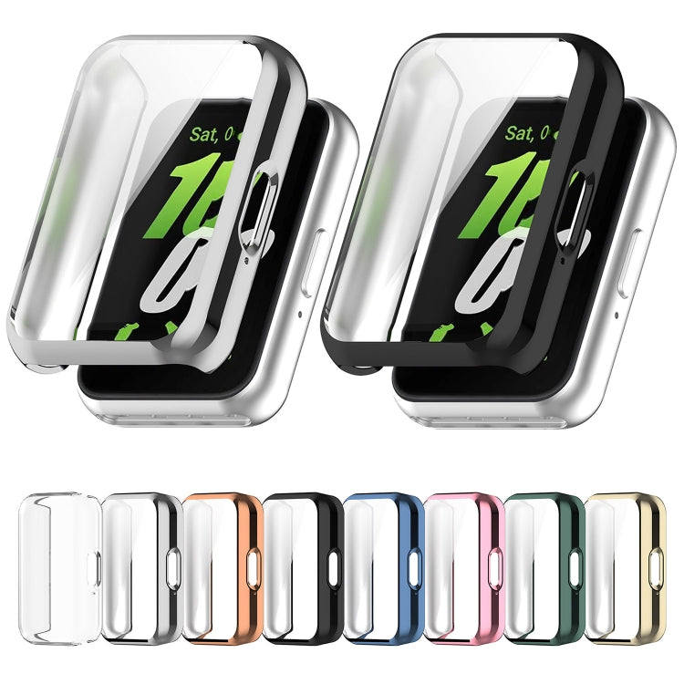 For Samsung Galaxy Fit 3 Full Coverage TPU Electroplated Watch Protective Case(Blue) - Watch Cases by PMC TechLife | Online Shopping South Africa | PMC TechLife