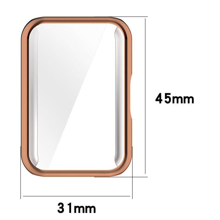 For Samsung Galaxy Fit 3 Full Coverage TPU Electroplated Watch Protective Case(Pink) - Watch Cases by PMC TechLife | Online Shopping South Africa | PMC TechLife