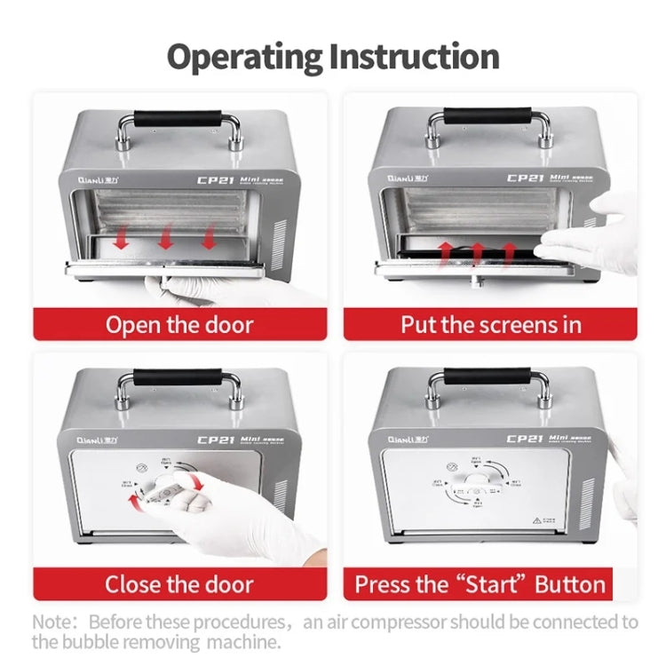 Qianli CP21 Mini LCD Screen Bubble Removing Machine, EU Plug - Defoaming Equipment by QIANLI | Online Shopping South Africa | PMC Jewellery | Buy Now Pay Later Mobicred