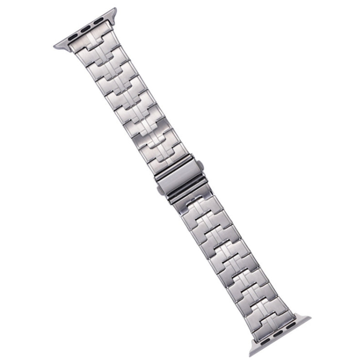 For Apple Watch Series 6 44mm Stainless Steel Watch Band(Silver) - Watch Bands by PMC TechLife | Online Shopping South Africa | PMC TechLife