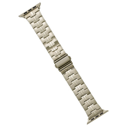 For Apple Watch Series 4 40mm Stainless Steel Watch Band(Titanium) - Watch Bands by PMC Jewellery | Online Shopping South Africa | PMC Jewellery