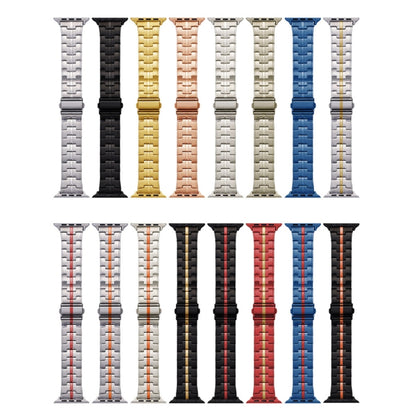 For Apple Watch Series 6 44mm Stainless Steel Watch Band(Titanium) - Watch Bands by PMC Jewellery | Online Shopping South Africa | PMC Jewellery