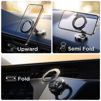 JOYROOM JR-ZS403 Metal Foldable Magnetic Car Phone Mount(Black) - Car Holders by JOYROOM | Online Shopping South Africa | PMC Jewellery | Buy Now Pay Later Mobicred