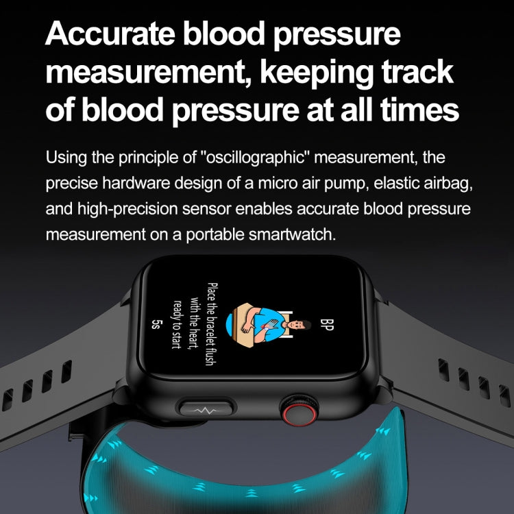 TK63 1.91 Inch Color Screen Air Pump Smart Watch, Supports Blood Pressure Monitoring / ECG(Blue) - Smart Watches by PMC Jewellery | Online Shopping South Africa | PMC Jewellery