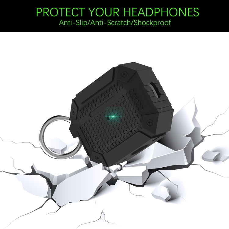 For AirPods Pro Wireless Earphones Shockproof Armor Silicone Protective Case(Red) - For AirPods Pro by PMC Jewellery | Online Shopping South Africa | PMC Jewellery | Buy Now Pay Later Mobicred