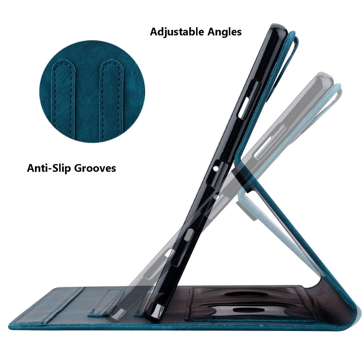 For Honor Pad X8a Cartoon Sakura Cat Embossed Leather Tablet Case(Blue) - Honor by PMC TechLife | Online Shopping South Africa | PMC TechLife | Buy Now Pay Later Mobicred