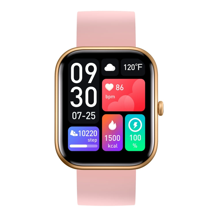 GTS5 2.0 inch Fitness Health Smart Watch, BT Call / Heart Rate / Blood Pressure / MET / Blood Glucose(Rose Gold) - Smart Wristbands by PMC Jewellery | Online Shopping South Africa | PMC Jewellery