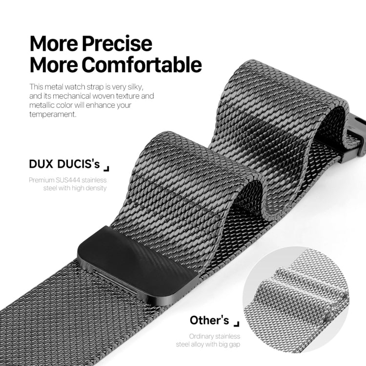 For Apple Watch SE 2023 40mm DUX DUCIS Milanese Pro Series Stainless Steel Watch Band(Black) - Watch Bands by DUX DUCIS | Online Shopping South Africa | PMC Jewellery