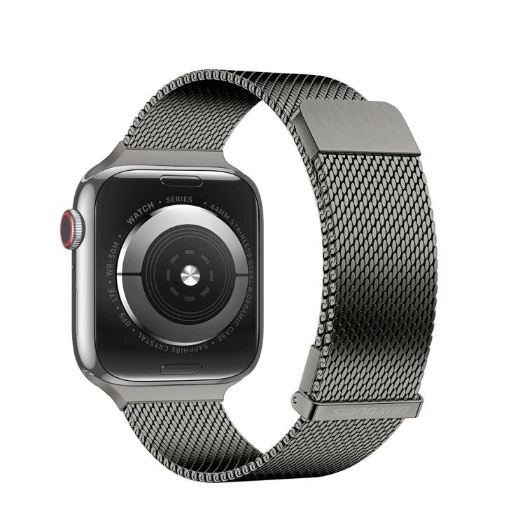 For Apple Watch Series 5 44mm DUX DUCIS Milanese Pro Series Stainless Steel Watch Band(Graphite) - Watch Bands by DUX DUCIS | Online Shopping South Africa | PMC Jewellery