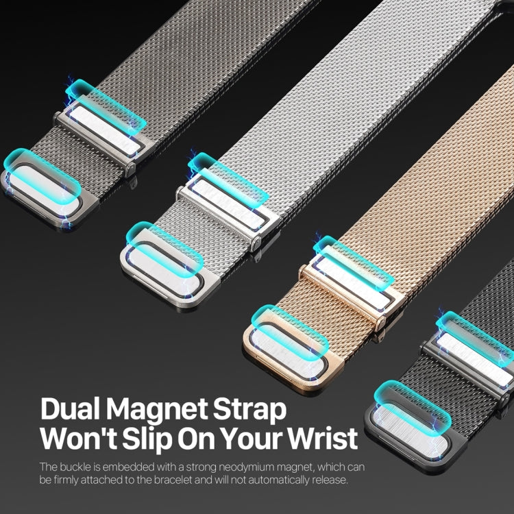 For Apple Watch Series 5 40mm DUX DUCIS Milanese Pro Series Stainless Steel Watch Band(Gold) - Watch Bands by DUX DUCIS | Online Shopping South Africa | PMC Jewellery