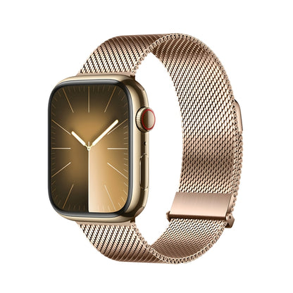 For Apple Watch 38mm DUX DUCIS Milanese Pro Series Stainless Steel Watch Band(Gold) - Watch Bands by DUX DUCIS | Online Shopping South Africa | PMC Jewellery