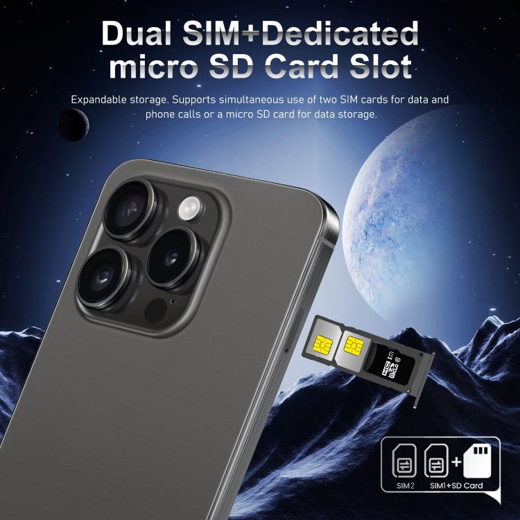 i15 Pro Max / VD1, 3GB+32GB, 6.79 inch Screen, Face Identification, Android 8.1 MTK6753 Octa Core, Network: 4G, Dual SIM(Blue) -  by PMC TechLife | Online Shopping South Africa | PMC TechLife