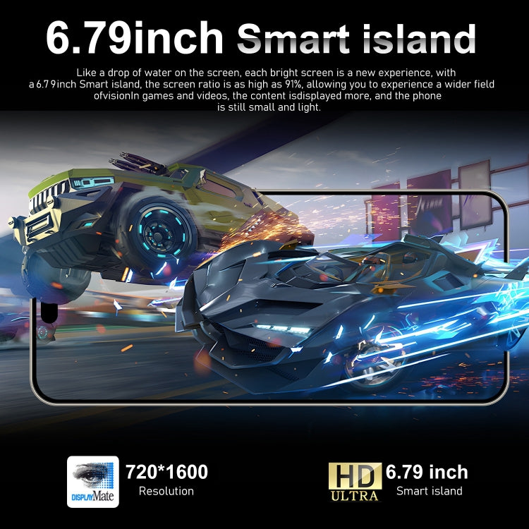 i15 Pro Max / VD1, 3GB+32GB, 6.79 inch Screen, Face Identification, Android 8.1 MTK6753 Octa Core, Network: 4G, Dual SIM(White) - free shipping - PMC TechLife - Order now!