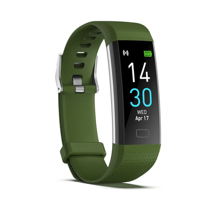 S5-4 Smart Bracelet IP68 Waterproof Heart Rate Sport Fitness Tracker Smart Watch(Army Green) - Smart Wristbands by PMC Jewellery | Online Shopping South Africa | PMC Jewellery