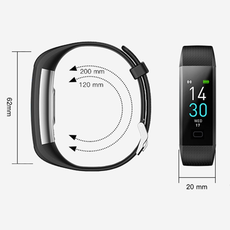 S5-4 Smart Bracelet IP68 Waterproof Heart Rate Sport Fitness Tracker Smart Watch(Black) - Smart Wristbands by PMC Jewellery | Online Shopping South Africa | PMC Jewellery