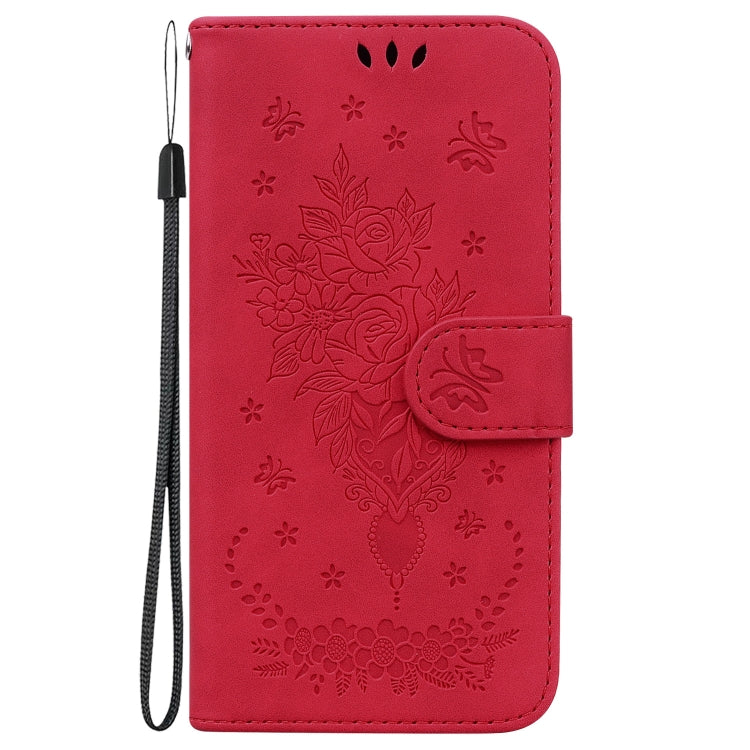 For Google Pixel 9 Pro Butterfly Rose Embossed Leather Phone Case(Red) - free shipping - PMC TechLife - Order now!