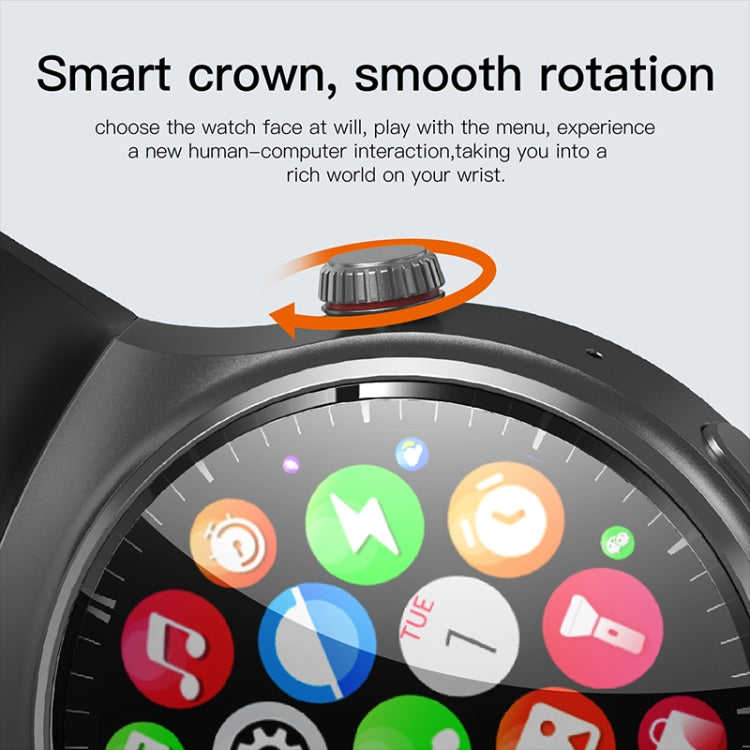 LEMFO DM80 1.43 inch AMOLED Round Screen Smart Watch Android 8.1, Specification:2GB+16GB(Black) - Android Watch by LEMFO | Online Shopping South Africa | PMC Jewellery | Buy Now Pay Later Mobicred