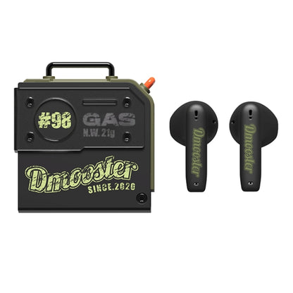 D MOOSTER D37 TWS Oil Barrel Bluetooth Earphone(Black Green) - TWS Earphone by D MOOSTER | Online Shopping South Africa | PMC Jewellery | Buy Now Pay Later Mobicred