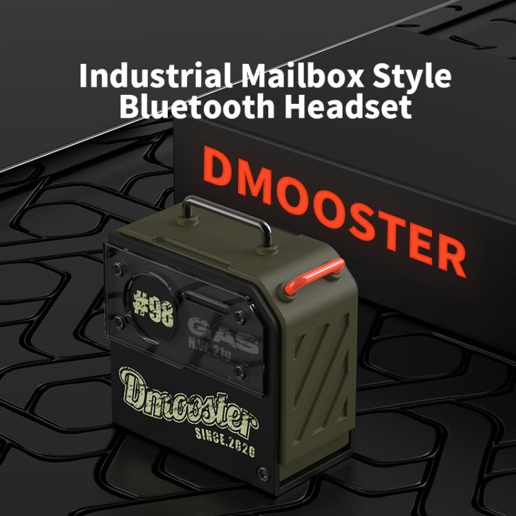 D MOOSTER D37 TWS Oil Barrel Bluetooth Earphone(Black Green) - TWS Earphone by D MOOSTER | Online Shopping South Africa | PMC Jewellery | Buy Now Pay Later Mobicred