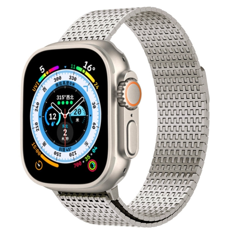 For Apple Watch Series 8 41mm Milanese Loop Magnetic Clasp Stainless Steel Watch Band(Titanium Gold) - Watch Bands by PMC Jewellery | Online Shopping South Africa | PMC Jewellery