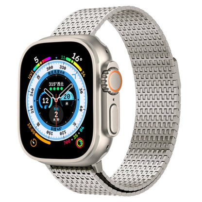 For Apple Watch Series 2 42mm Milanese Loop Magnetic Clasp Stainless Steel Watch Band(Titanium Gold) - Watch Bands by PMC Jewellery | Online Shopping South Africa | PMC Jewellery