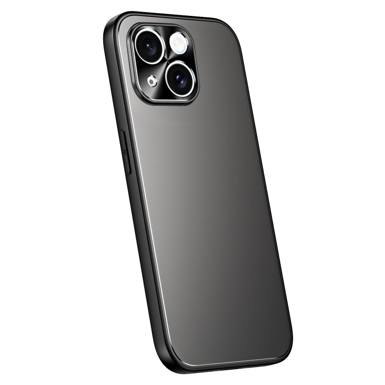 For iPhone 14 R-JUST RJ-61 Electroplating Frosted TPU + PC Phone Case(Grey) - iPhone 14 Cases by R-JUST | Online Shopping South Africa | PMC TechLife | Buy Now Pay Later Mobicred