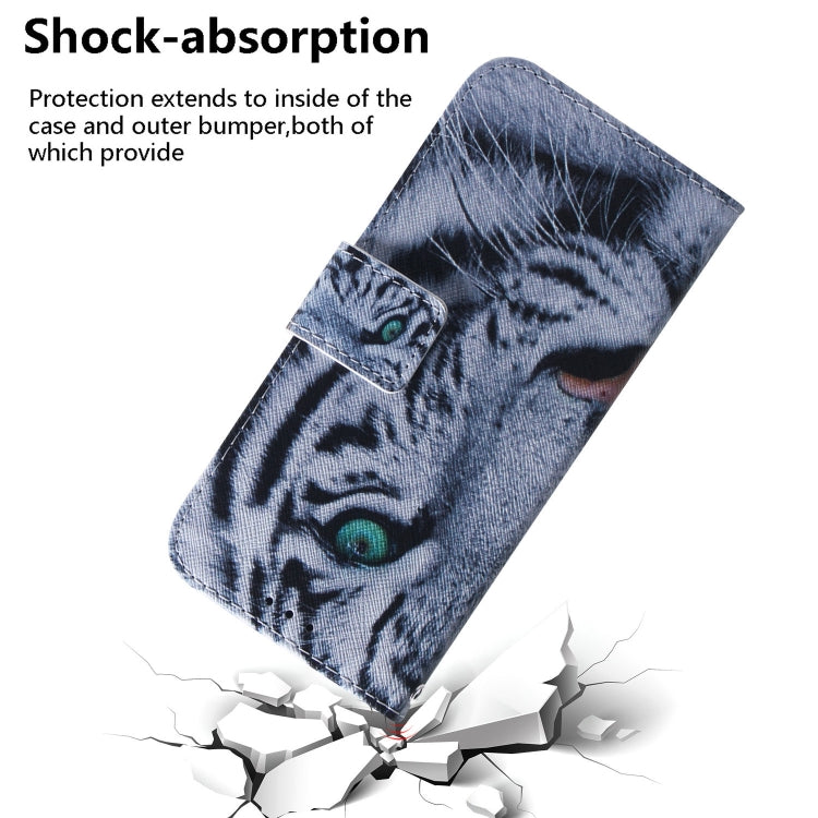 For Google Pixel 9 Pro Coloured Drawing Flip Leather Phone Case(Tiger) - Google Cases by PMC TechLife | Online Shopping South Africa | PMC TechLife | Buy Now Pay Later Mobicred