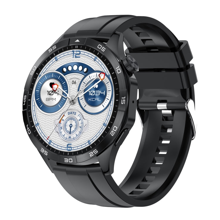 LEMFO HK4 1.43 inch AMOLED Round Screen Smart Watch Supports Bluetooth Calls(Black) - free shipping - PMC TechLife - Order now!