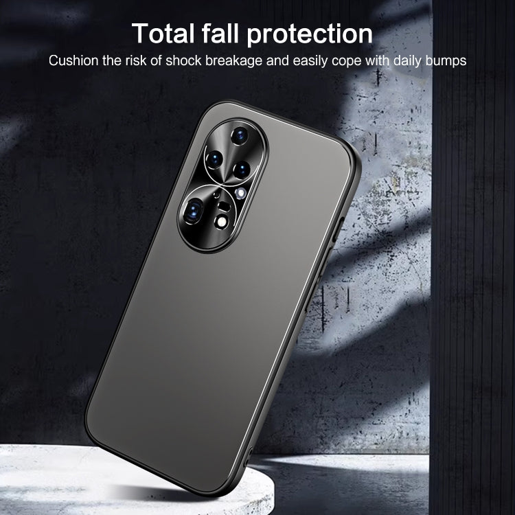 For Huawei P50 Pro R-JUST RJ-61 Electroplating Frosted TPU + PC Phone Case(Grey) - free shipping - PMC TechLife - Order now!