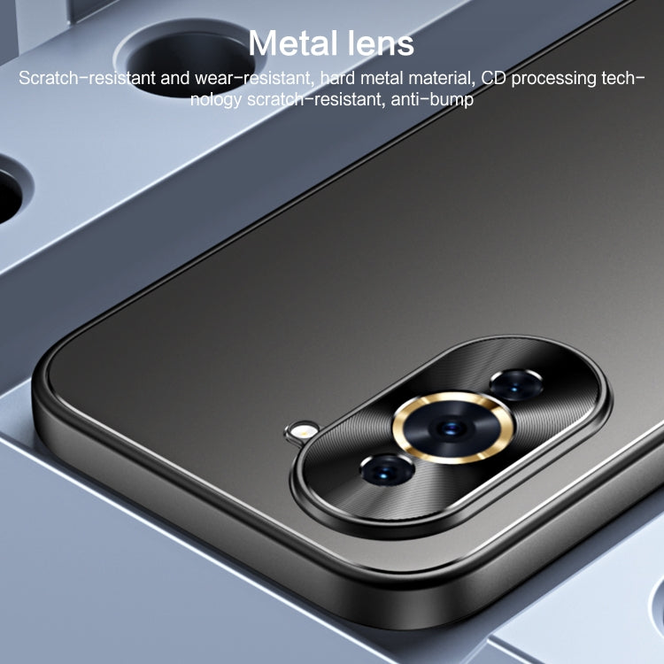 For Huawei nova 10 Pro R-JUST RJ-61 Electroplating Frosted TPU + PC Phone Case(Blue) - Huawei Cases by R-JUST | Online Shopping South Africa | PMC TechLife | Buy Now Pay Later Mobicred
