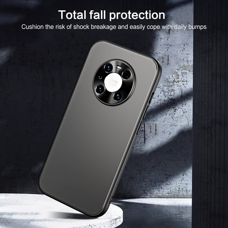 For Huawei Mate 40 Pro R-JUST RJ-61 Electroplating Frosted TPU + PC Phone Case(Grey) - Huawei Cases by R-JUST | Online Shopping South Africa | PMC TechLife | Buy Now Pay Later Mobicred