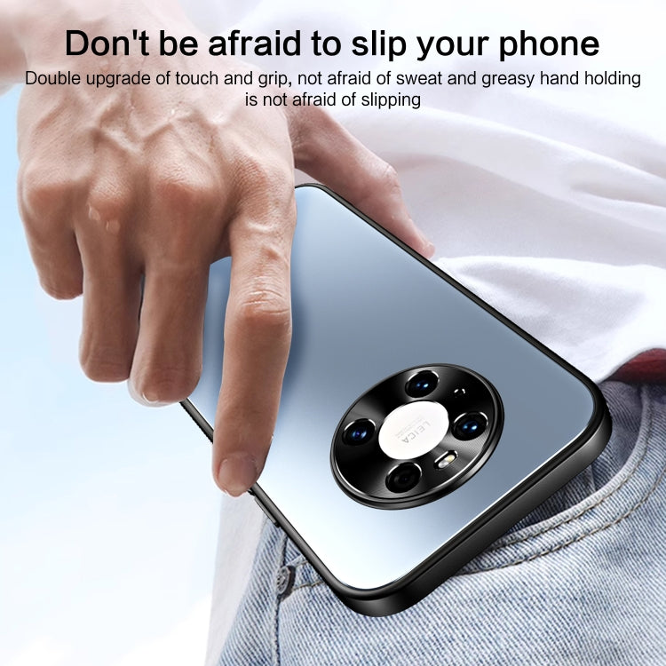 For Huawei Mate 40 Pro R-JUST RJ-61 Electroplating Frosted TPU + PC Phone Case(Grey) - Huawei Cases by R-JUST | Online Shopping South Africa | PMC TechLife | Buy Now Pay Later Mobicred