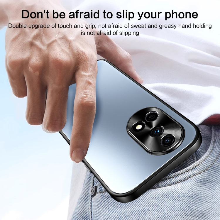 For Huawei nova 12 Pro R-JUST RJ-61 Electroplating Frosted TPU + PC Phone Case with Holder(Silver) - Huawei Cases by R-JUST | Online Shopping South Africa | PMC TechLife