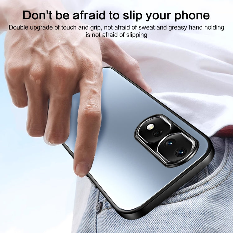 For Honor 80 R-JUST RJ-61 Electroplating Frosted TPU + PC Phone Case(Silver) - Honor Cases by R-JUST | Online Shopping South Africa | PMC TechLife