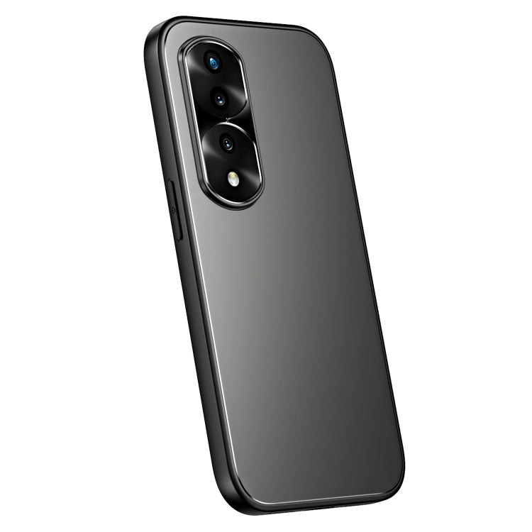 For Honor 70 Pro R-JUST RJ-61 Electroplating Frosted TPU + PC Phone Case(Grey) - Honor Cases by R-JUST | Online Shopping South Africa | PMC TechLife