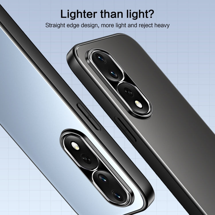 For Honor 80 R-JUST RJ-61 Electroplating Frosted TPU + PC Phone Case with Holder(Silver) - Honor Cases by R-JUST | Online Shopping South Africa | PMC TechLife