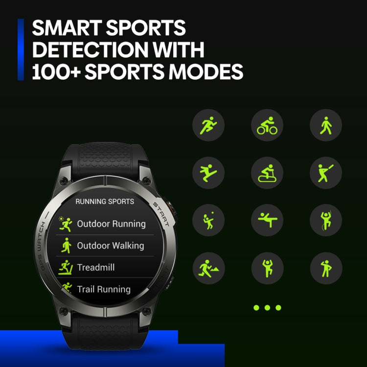 Zeblaze Stratos 3 Pro 1.43 inch AMOLED Screen Sports Smart Watch Support Bluetooth Call(Blue) - Smart Watches by Zeblaze | Online Shopping South Africa | PMC Jewellery | Buy Now Pay Later Mobicred